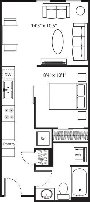 Floor plan layout diagram for UA3